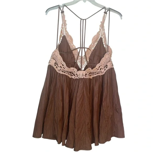 Free People Breathless lave mini babydoll dress. Size medium. - Picture 6 of 15